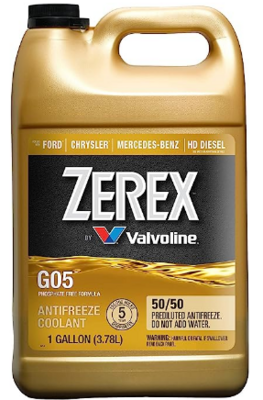 AF.G05/GAL G05 ZEREX ANTIFREEZE COOLANT50/50